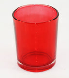 Ruby Red Shot Glass Tealight Votive  Candle Holder - Small 6.5cm