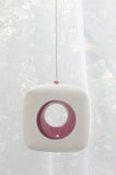 Hanging Candle Holder- Cube - Outdoor/Indoor -Deep  Pink