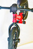 Kids Balance Bike 2-6 Year Old - Red - 12 inch wheels - Racing Speed Design - Toddler to Child