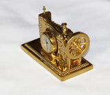 Desk Top Novelty Gold Sowing Machine Clock - Mothers day gift present xmas birthday