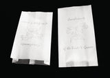 Wedding - Anniversary Cake Bags - Silver Doves x 10 Pack