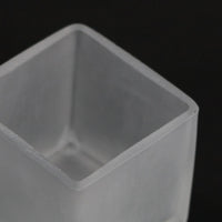 Square Frosted Glass Tea Light Candle Holder - 5cm cube