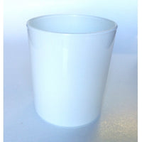 Pure White Glass Holder for Votive or Tea Light Candles - Wedding Table Decor
