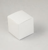 White 5cm Cube Gift Box - Wedding Anniversary Christening Favor