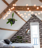 White Cotton Ball 5cm - Mains Power- LED Bulb fairy lights