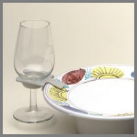 Wine Glass Holder - Plate clip - Buffet Design
