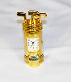 Desk Top Gold Clock in a Golf Club Bag - Presentation Gift, fathers day xmas birthday present