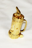 Desk Top Gold Clock in a Golf Club Bag - Presentation Gift, fathers day xmas birthday present