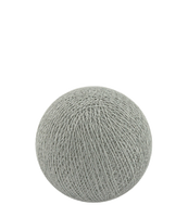 Grey n White Cotton Ball 5cm - Mains Power- 5m with 30 LED Bulb fairy light string