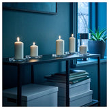 Mixed Pack Pillar candles 8cm to 17cm high - wedding table centrepiece design idea