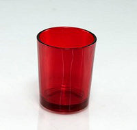 Ruby Red Shot Glass Tealight Votive  Candle Holder - Small 6.5cm