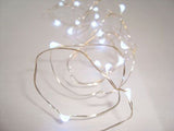 Micro LED lights artic white bulbs - battery powered table centrepiece fairy lights - Medium