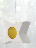 Hanging Candle Holder- Star - Outdoor/Indoor - Yellow
