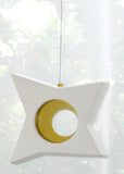 Hanging Candle Holder- Star - Outdoor/Indoor - Yellow